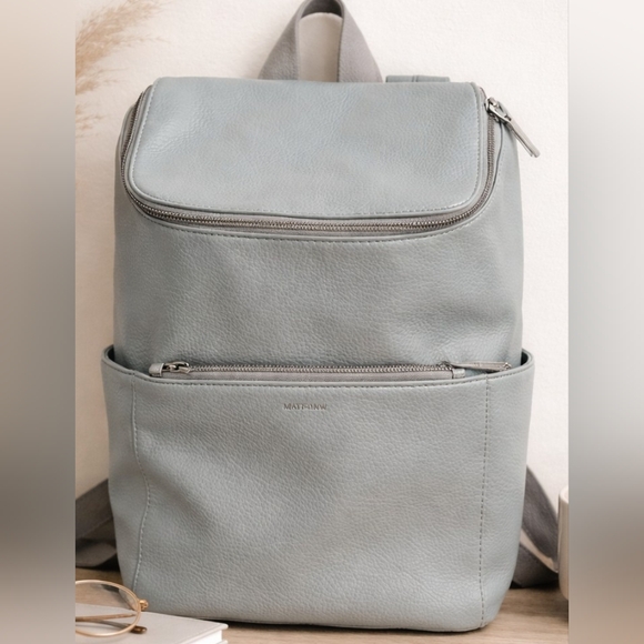 Handbags - Matt & Nat Soft Blue/Gray Backpack